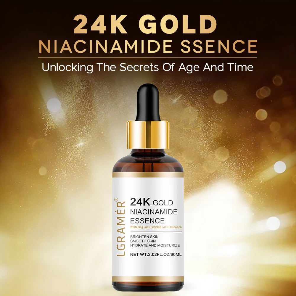 24k Gold Nicotinamide Hyaluronic Acid Nicotinamide Facial Essence Anti-aging Facial Collagen Essence Skin Care Whitening Essence Oasis Select