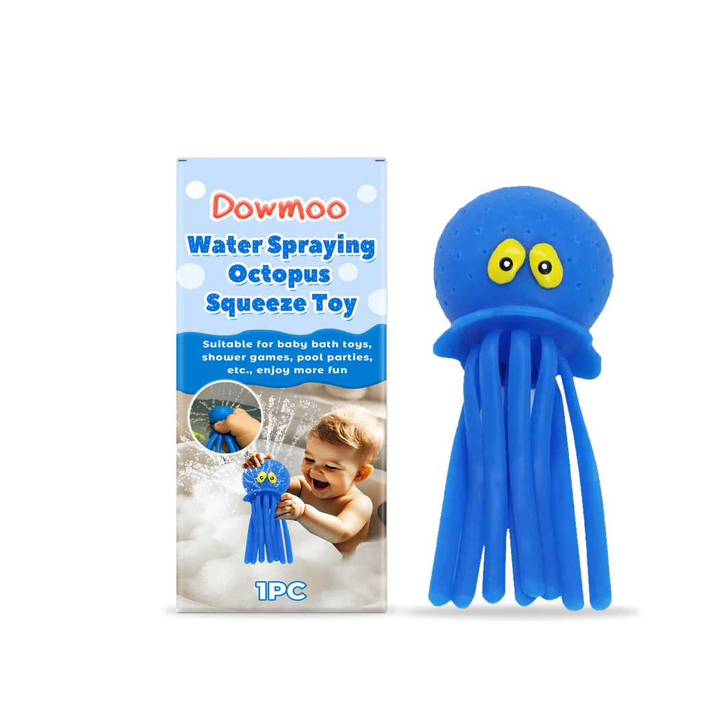 Squirt Octopus Squeeze Toy Outdoor Water Fun Interactive Game Play Pool Bathtub Bath Portable Party Supplies Gift Oasis Select Blue