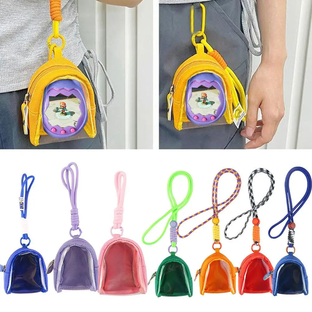 Tamagotchi Paradise Clear Storage Pouch with Lanyard