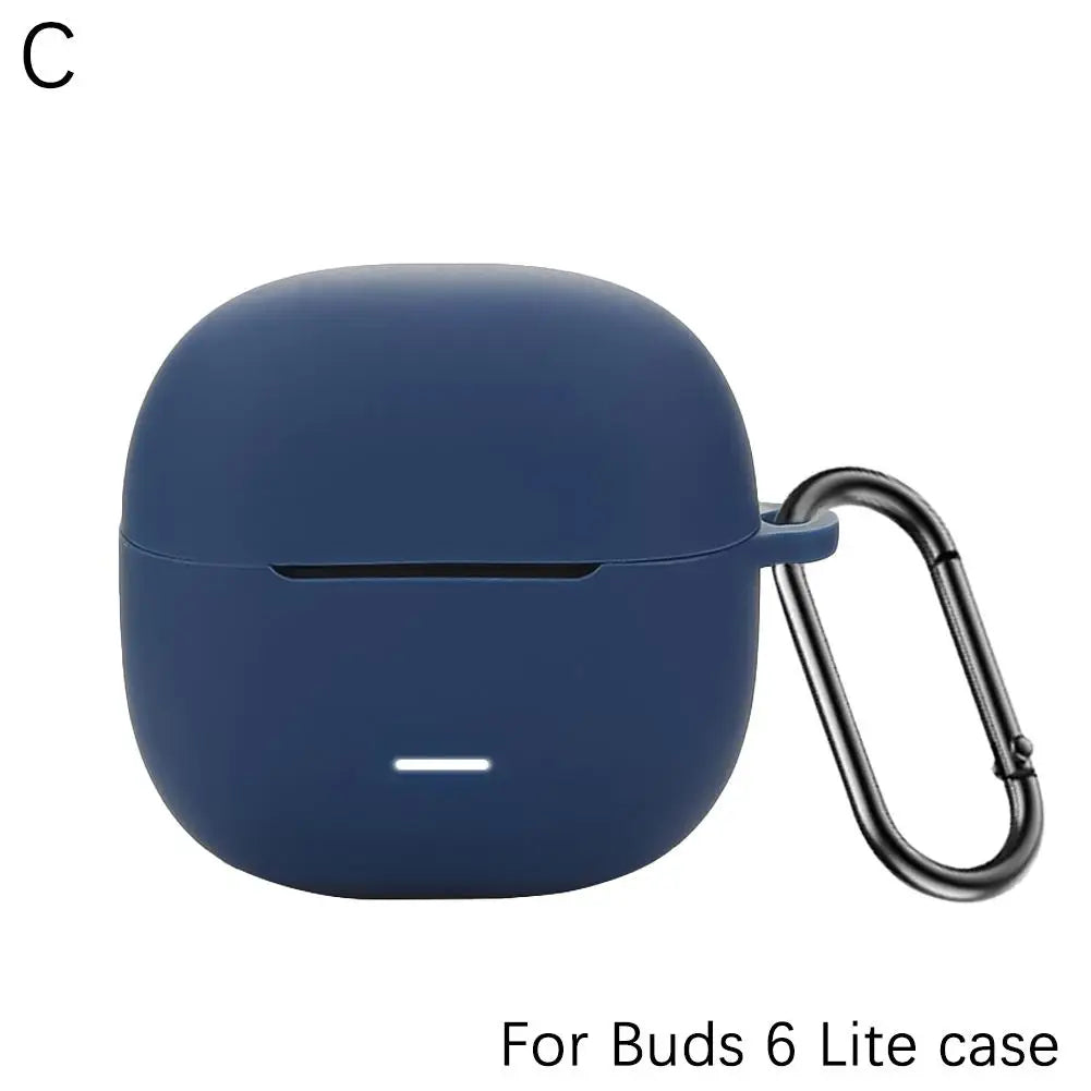 Redmi Buds 6 Lite Silicone Case Cover with Keyring