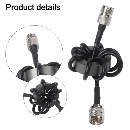 1.8–30MHz HF Shortwave Choke Coil Magnetic Ring | M Male Female HF Choke Coil Oasis Select