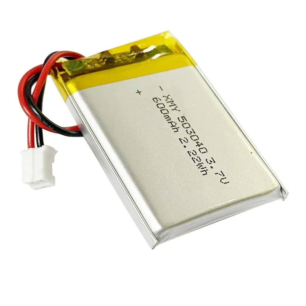 503040 3.7V 600mAh Polymer Lithium Rechargeable Battery for GPS Navigator Bluetooth Headset PS4 Controller Oasis Select 10 PCS