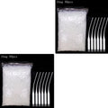 50/100pcs Glue Micro-Tips Plastic Glue Bottle Tips Glue Extender Precision Applicator Dropping Tube Nozzle For Crafting Lab Oasis Select 2 bag 100pcs
