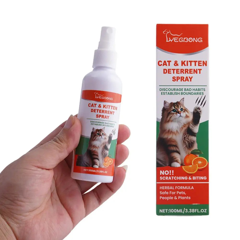 Natural Cat Repellent Spray 100ml – Anti-Scratch & Licking