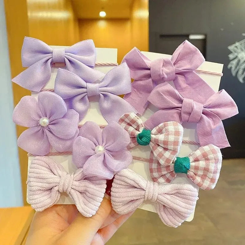 10pcs Aesthetic Hair Scrunchies – Cute Elastic Hair Ties, Soft Fabric Hair Bands, Stylish Headbands for Everyday Wear Oasis Select 10pcs-2