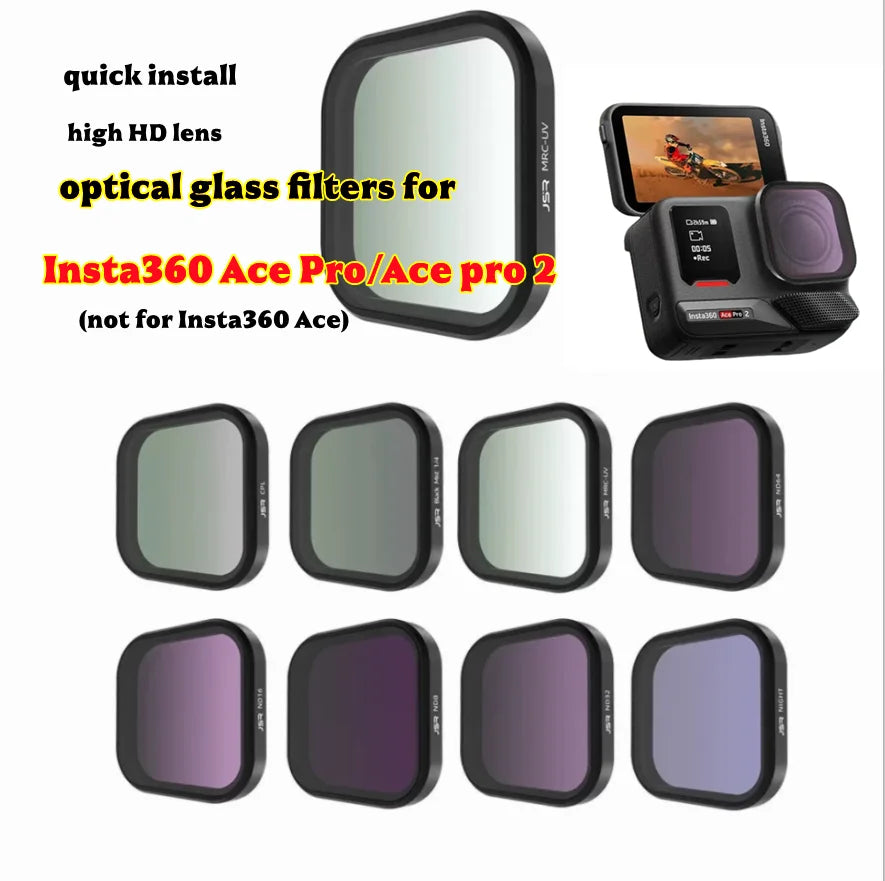 JSR Optical Glass Filters for Insta360 Ace Pro/Pro2 – CPL UV ND