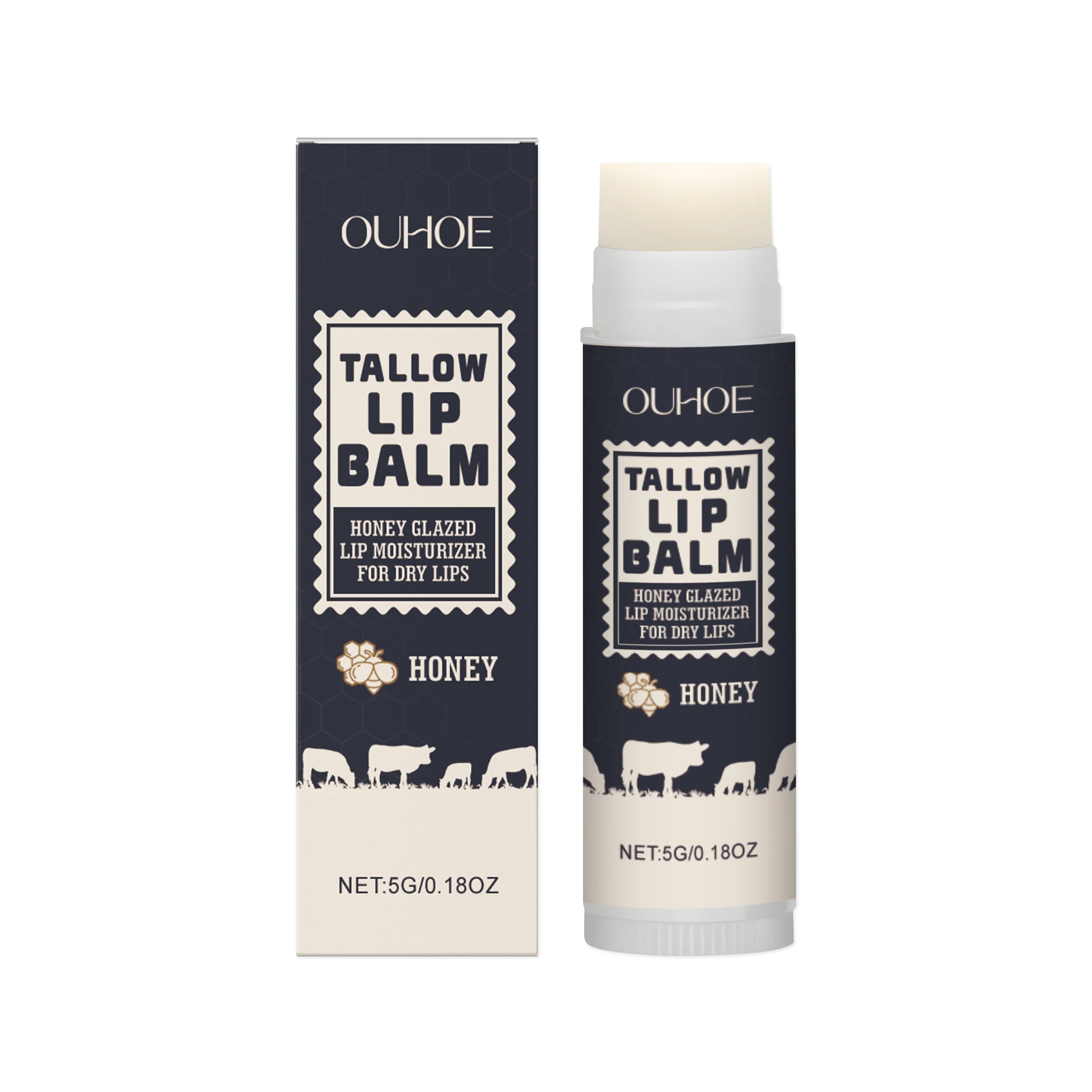 Tallow Lip Balm – Nourishing, Hydrating & Line-Fading Nourishing Lip Balm Oasis Select 5g Boxed