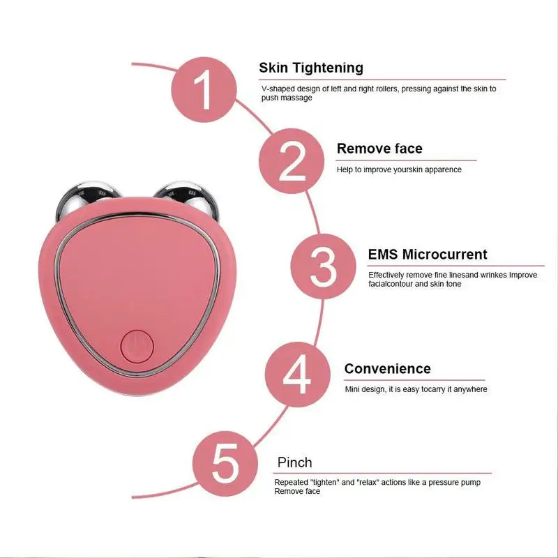 Mini EMS Microcurrent Face Lift & Sculpting Massager Device Microcurrent Facial Device Oasis Select