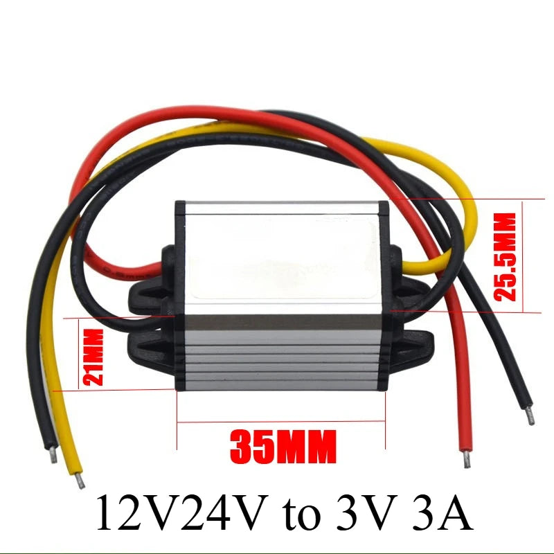 12V24V to 9V 7.5V 6V 5V 4.2V 3.7V 3A DC/DC Buck Power Converter Voltage Step Dowm Power Supply Voltage Regulator Transformer Oasis Select 12V24V to 3V 3A