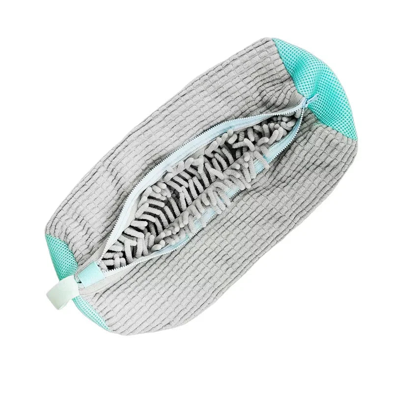 Washing Shoes Bag Cotton Laundry Net Fluffy fibers Easily remove dirt Washing Bags Anti-deformation Shoes Clothes Organizer Oasis Select grey
