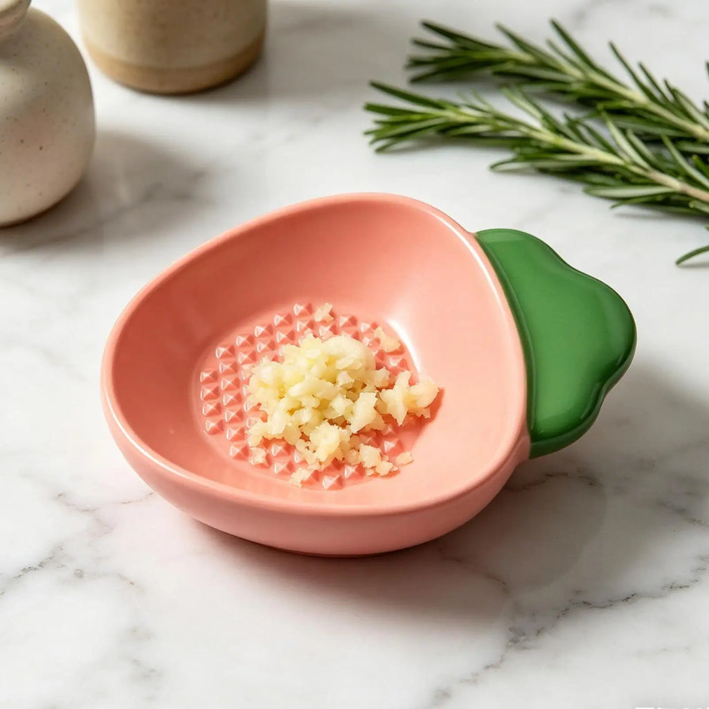 Ceramic Grater Plate – Garlic, Ginger, Cheese & Zest