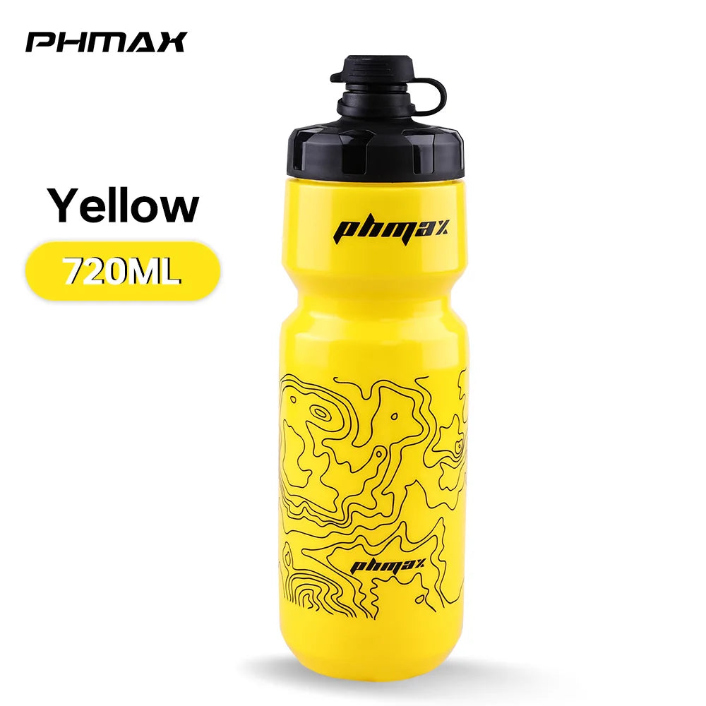 PHMAX 720ML Bicycle Water Bottle Lightweight Outdoor Sport Portable Cycling Kettle MTB Road PP Large Capacity Bike Cup Oasis Select Yellow
