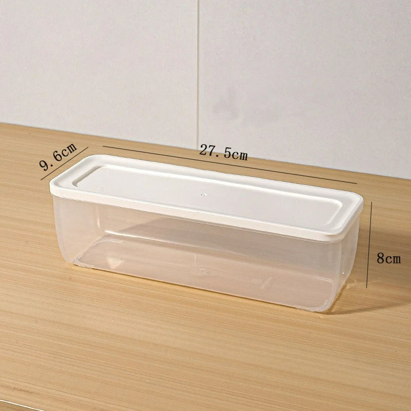 Reusable Small Freezer Storage Containers Stackable Airtight Spice Jars Food Sealing Boxes Kitchen Fridge Organizer and Pantry Oasis Select 1pc rectangle