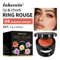 Ring Lipstick For Lip And Cheek Woman Makeup Unique Design Beauty Jewelry Moisturize Nourish Fashion Cosmetics Oasis Select 04 Humming Orange
