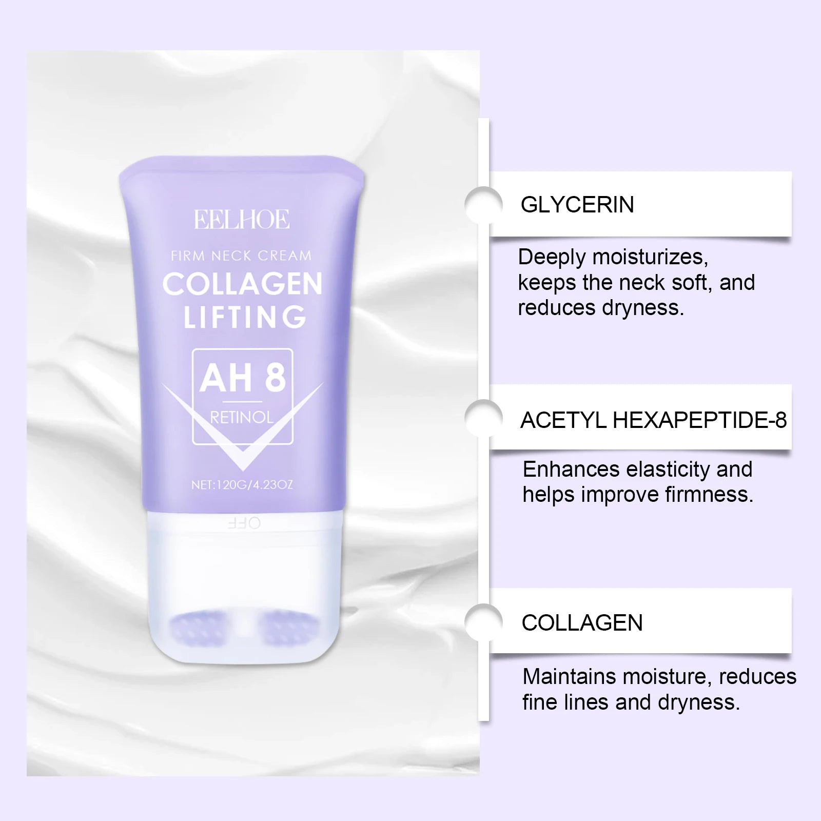 Daily Roll-On Neck Cream – Firming & Hydrating Formula 120g Neck Firming Cream Oasis Select