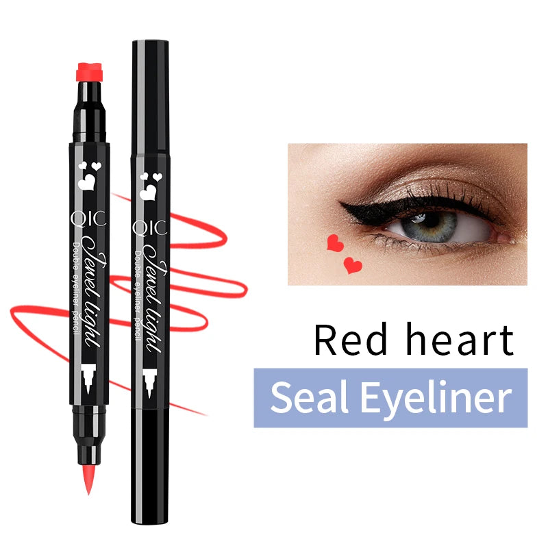 QIC 2-in-1 Stamp Liquid Eyeliner Pen – Waterproof, Long-Lasting