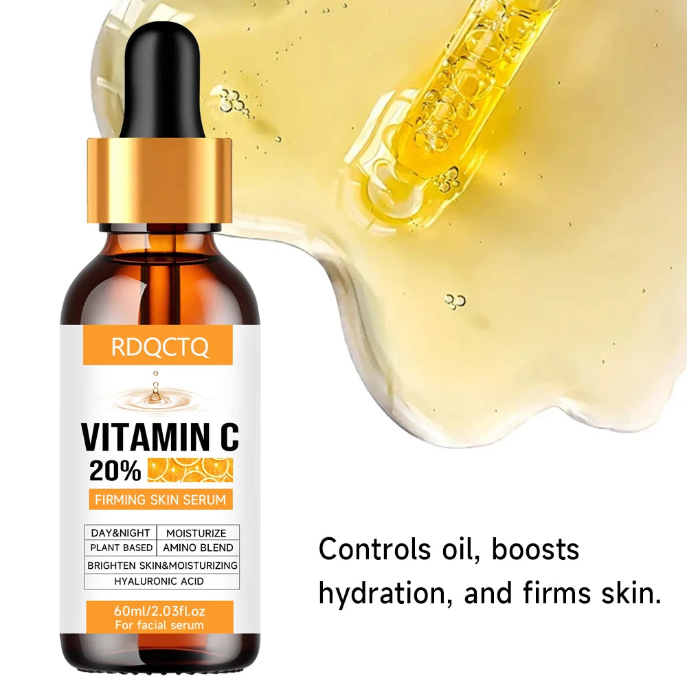 Vitamin C Firming Skin Essence: Day-Night Hydration & Plant Amino Acid Formula for Radiant Complexion Oasis Select