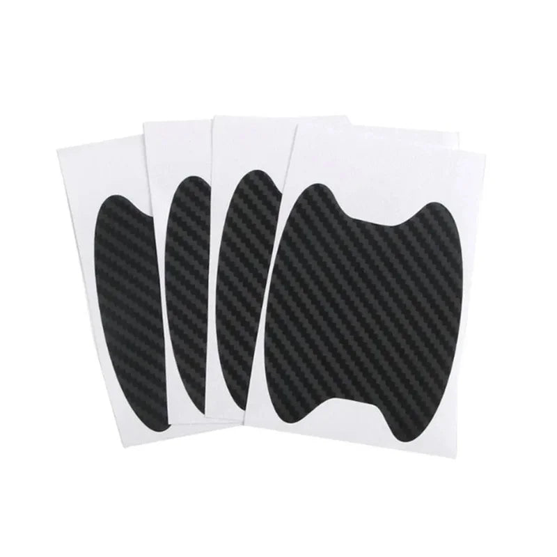 4 pcs/Set Car Door Sticker Carbon Fiber Scratches Resistant Cover Auto Handle Protection Film Exterior Styling Car Accessories Oasis Select