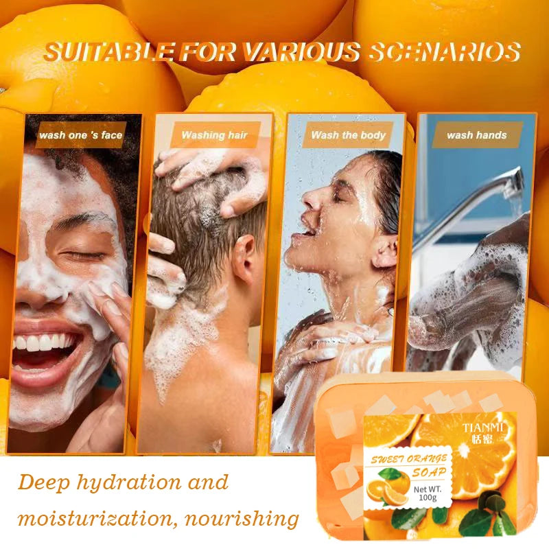 Sweet Orange Jelly Soap, enriched with sweet orange and glycerin, deeply cleanses the face and body, hydrates and moisturizes Oasis Select