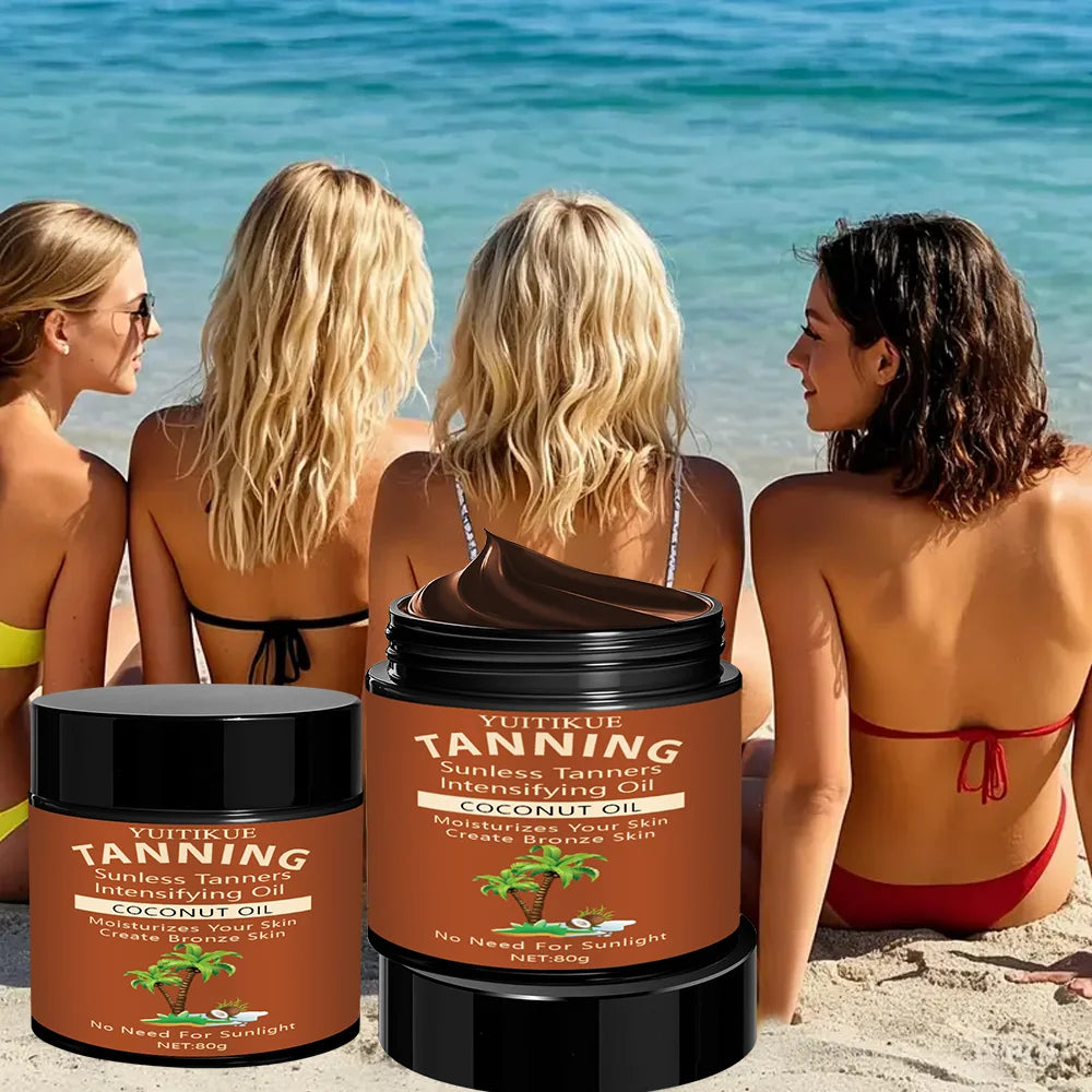 Summer Skin Self Tanning Cream Sunless Self Tanner For Face Body For Natural Glow Body Bronzer Easy Use Bronzing Lotion 80g Oasis Select