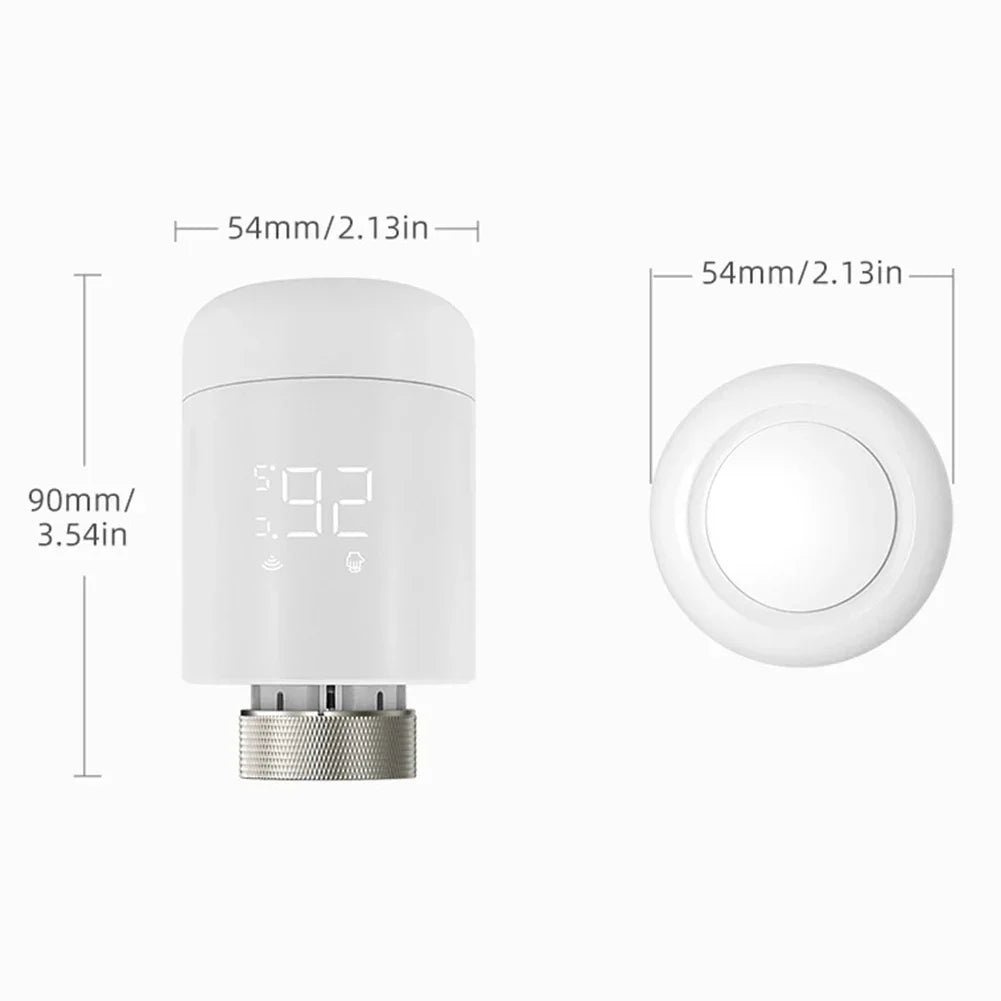 Smart Thermostatic Valve 11.1×9.5×6.8cm For Adjusting Your Home Temperature For For SMART LIFE Or For TUYA App Oasis Select