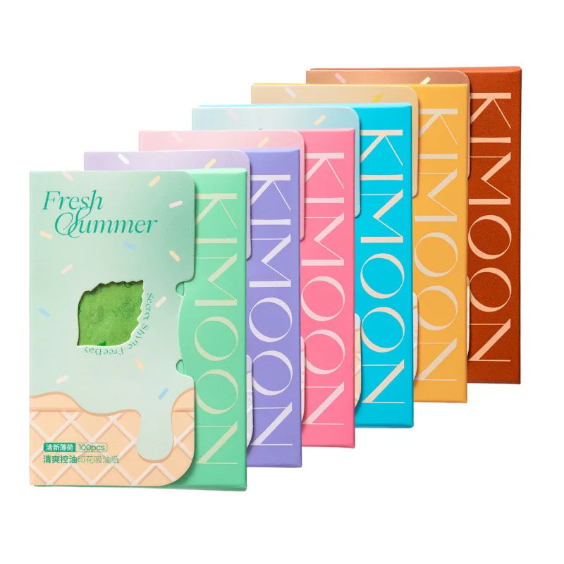 100pcs/1Packs Face Oil Blotting Paper Protable Matting Wipes Cleanser Facial Oil Control Oil-absorbing Face Cleaning Tools Oasis Select
