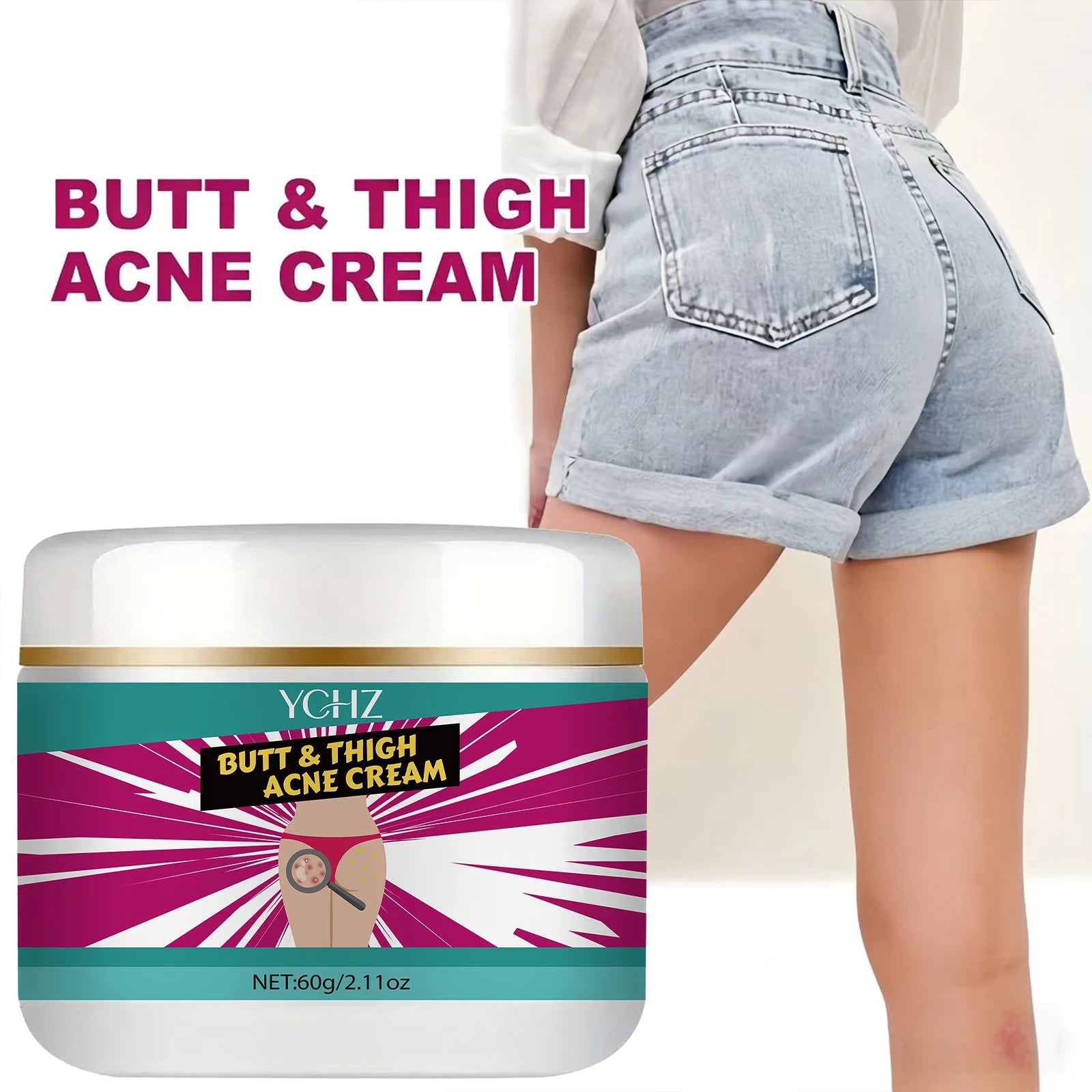 YCHZ Firming Butt Lifting Cream – Collagen & Niacinamide 60g
