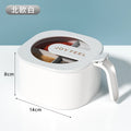 Seasoning Box Suit Four-Grid Kitchen Supplies MSG and Salt Shaker Household Multi-Grid Storage with Lid Condiment Dispenser Oasis Select White