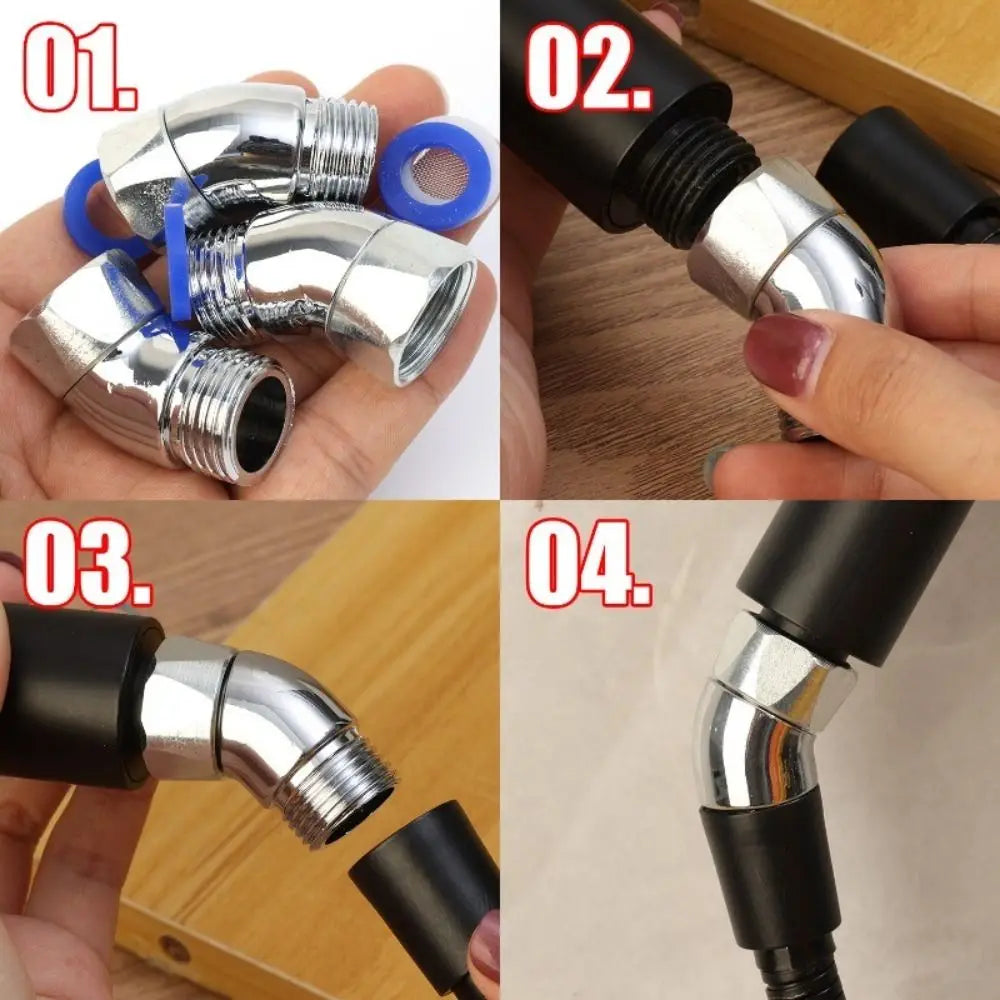 135° Showerhead Angle Adjuster | Universal 1/2" Elbow Connector