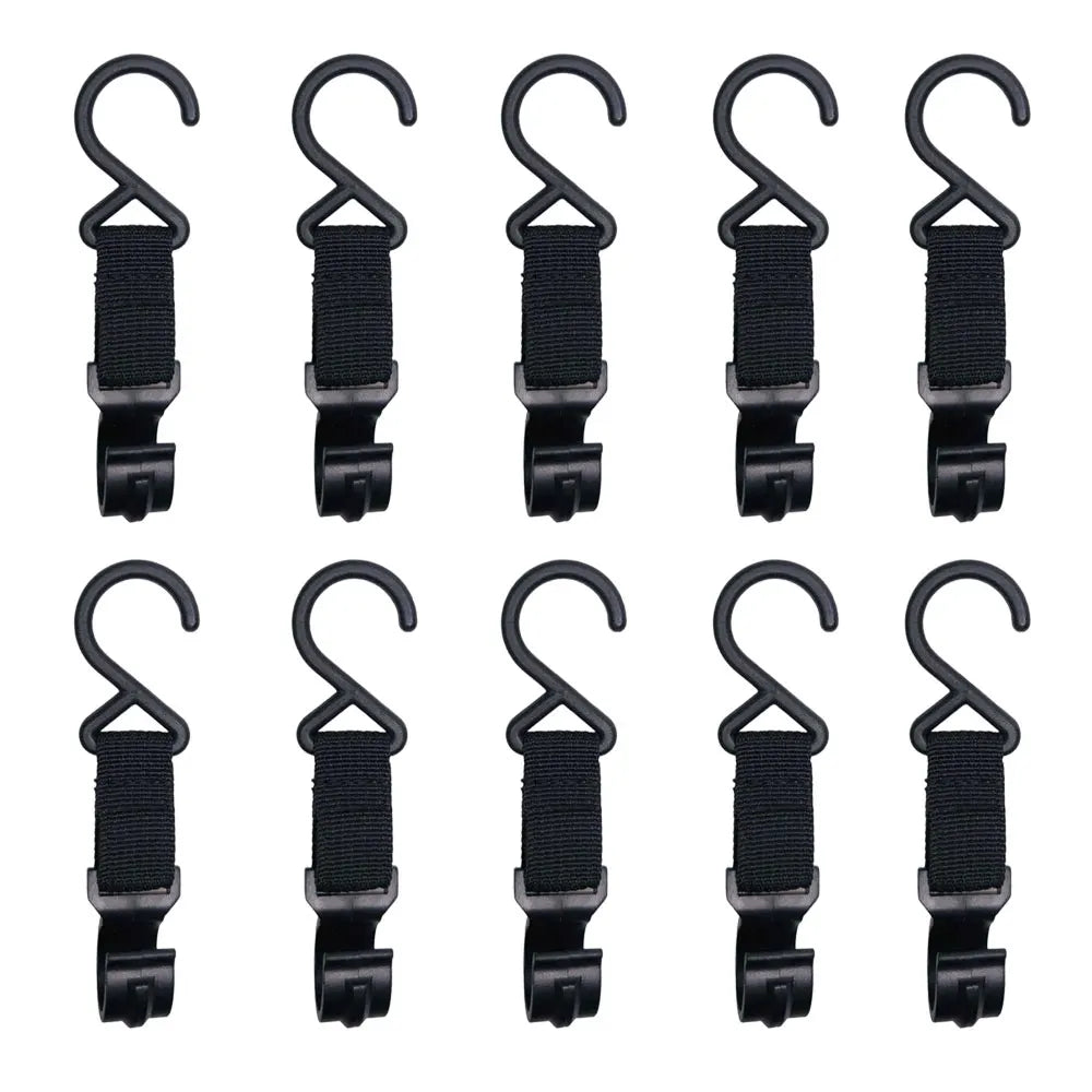 5/10pcs Outdoor Camping Moveable Organizer Hooks Detachable S-Shaped Hooks Hanging Storage Rack Multifunctional Outdoor Tools Oasis Select 10pcs