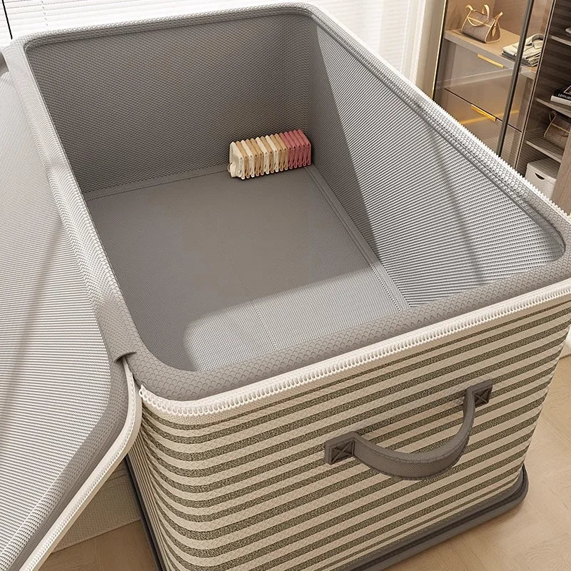 Lockable storage box, used for organizing clothes, blankets, toys in wardrobes, foldable password storage box Oasis Select