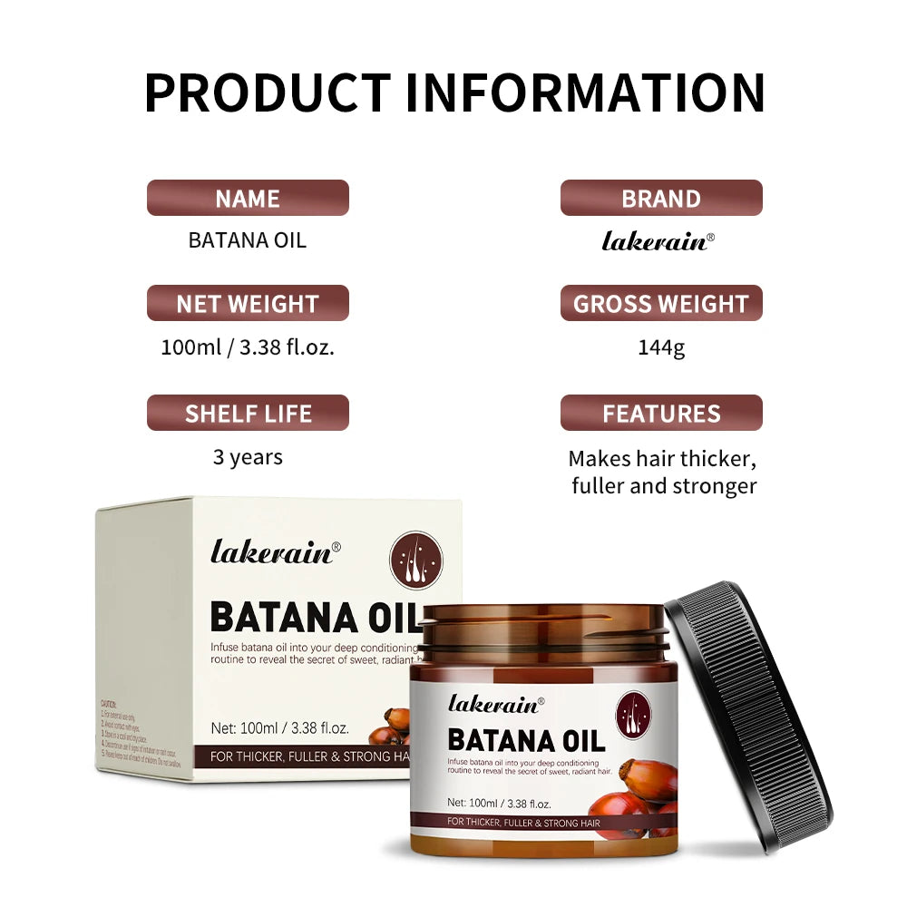 Batana Oil Unrefined Raw for Hair Growth Enhance Efficacy for Thicker Strength Moisturize the scalp Add moisture and nutrition Oasis Select