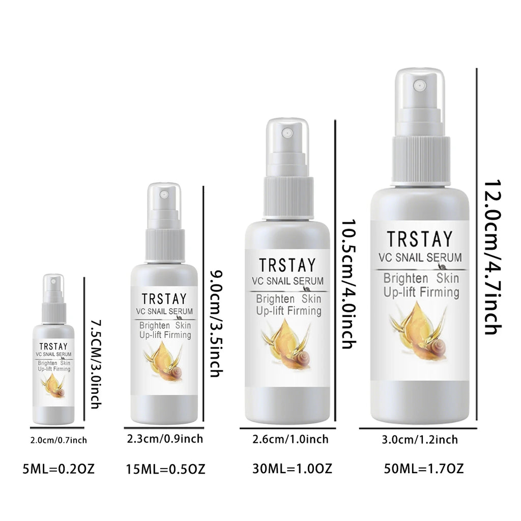 TRSTAY VC Snail essence Facial Repair essence Red Pore Whitening Shrinking Skin Brightening spray Oasis Select
