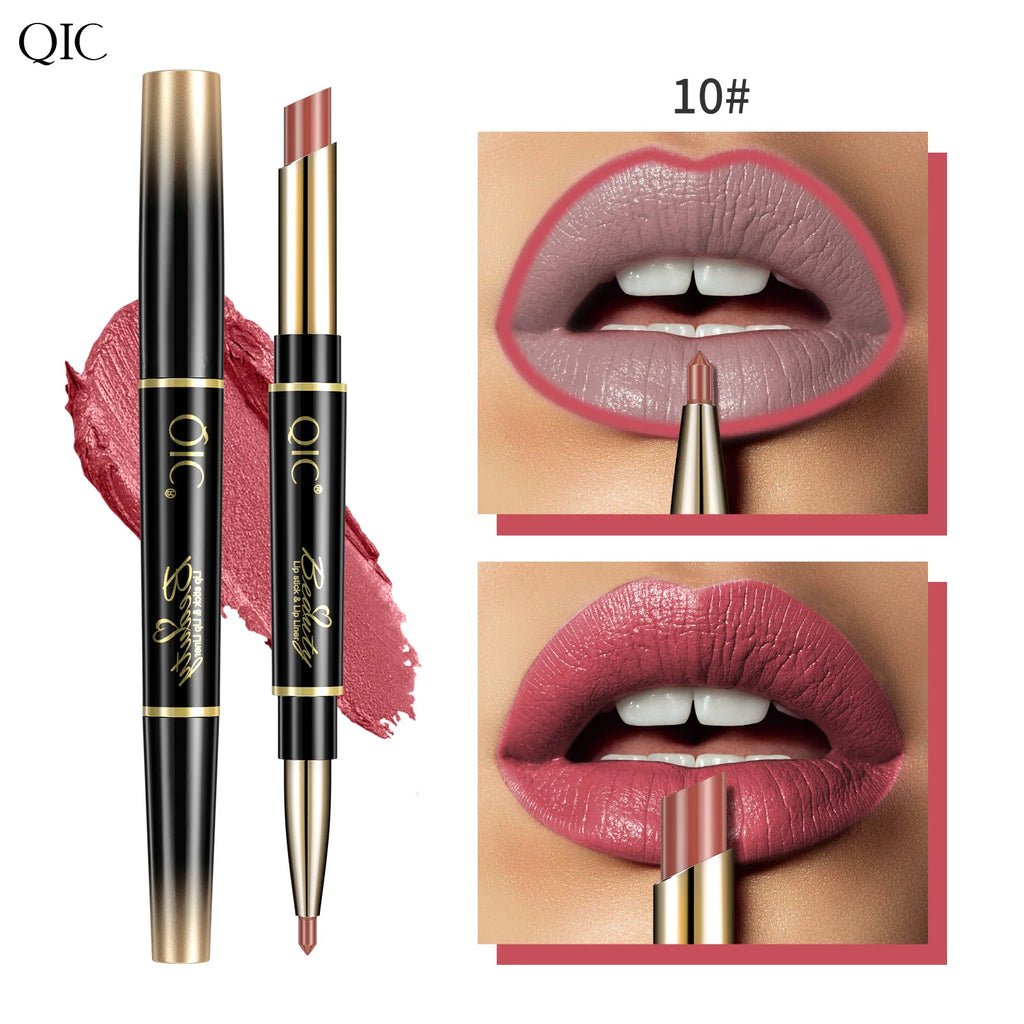 QIC Matte Velvet Lip Liner Pencil – Long-Lasting Contour