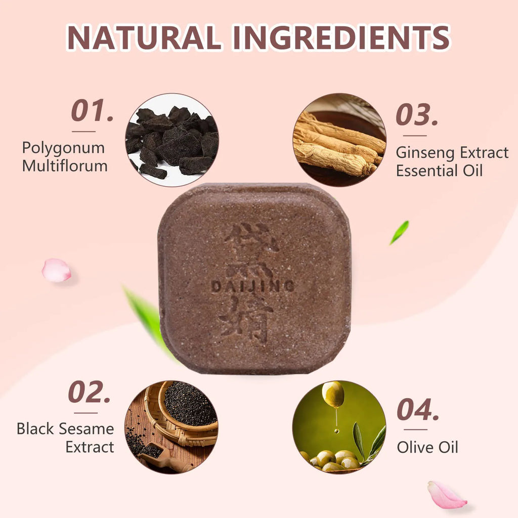 Polygonum Multiflorum Herbal Hair Soap – Anti-Dandruff & Nourish