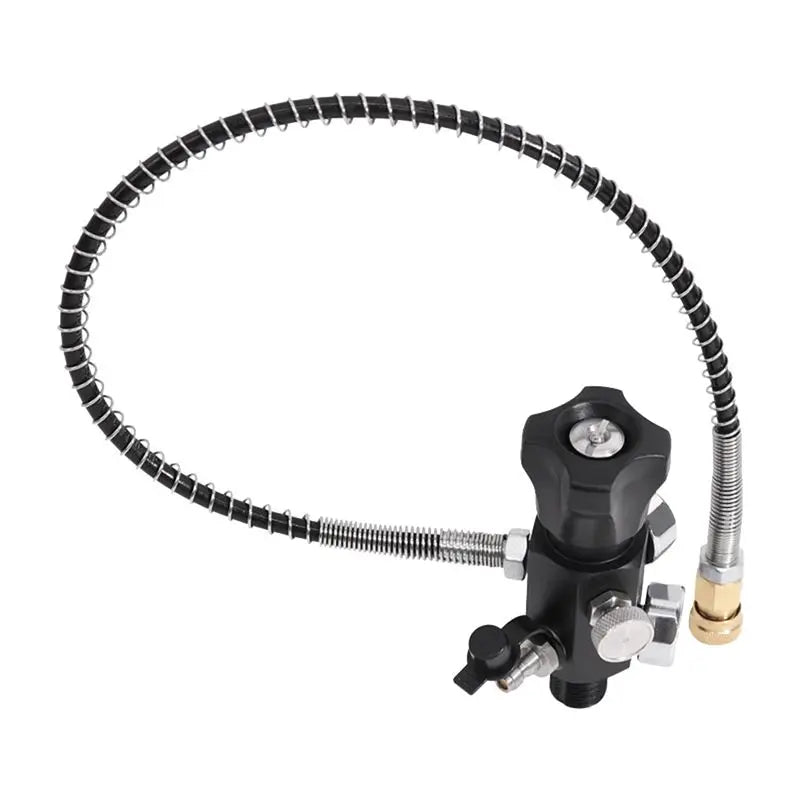 LIKE WISH Full Spring Double Gauge Valve Tank Dual Gauge Charging Valve With 50Cm High Pressure Hose Oasis Select