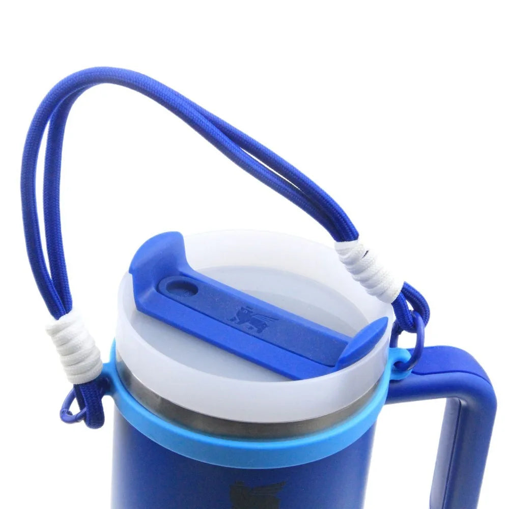 Flexible Silicone Handheld Bottle Wrap Anti Drop Portable Carrying Lanyard Multipurpose Cup Grip Casing Drinking Container Oasis Select