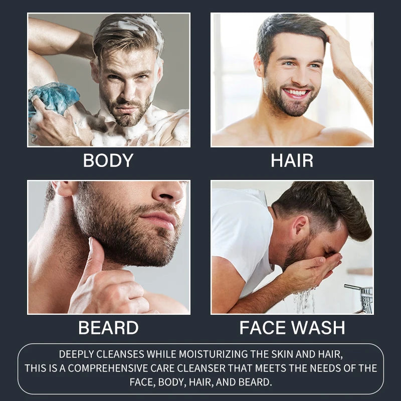 Men's 4-in-1 Body, Hair, Beard & Face Wash – Hydrating Men's All-in-One Wash Oasis Select