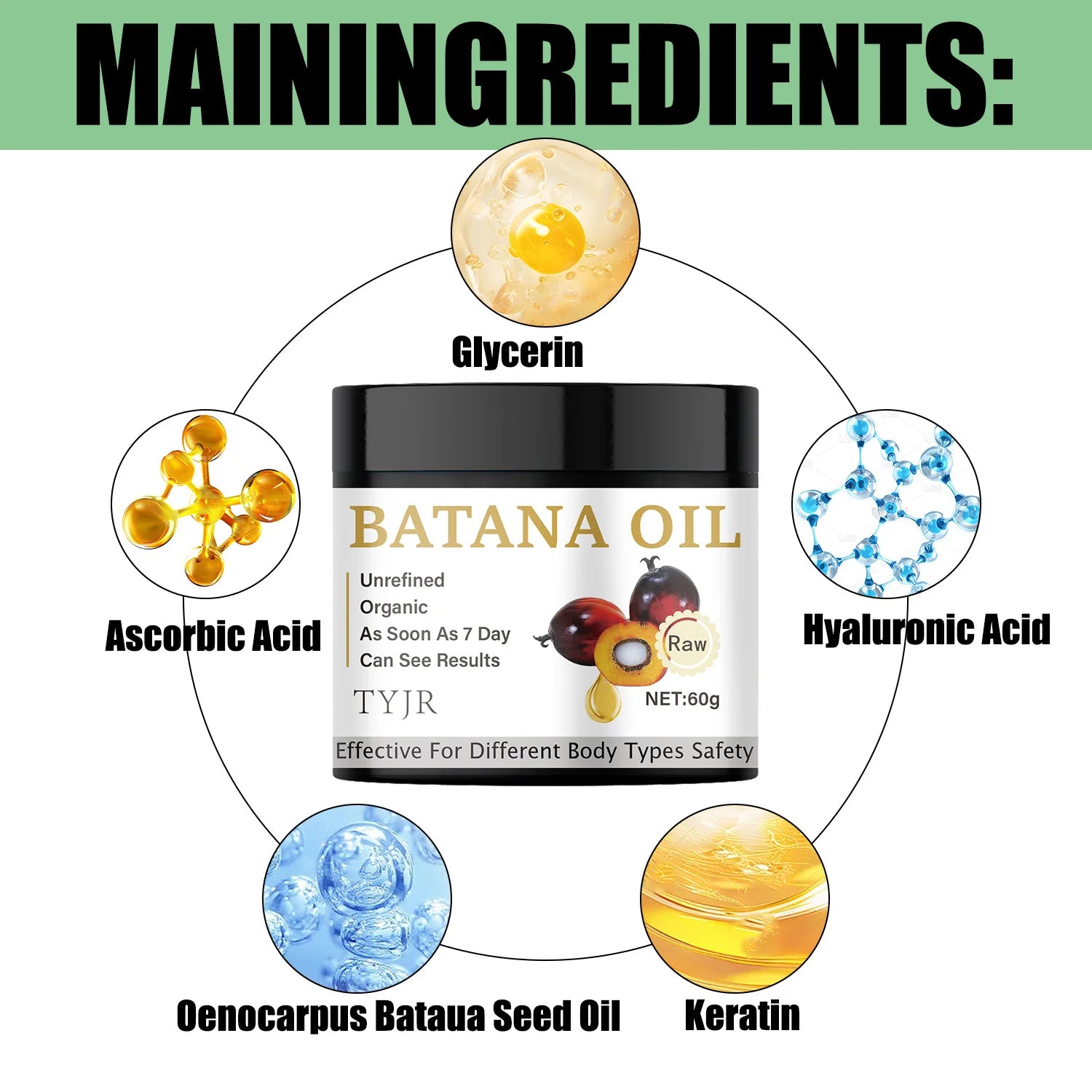 Batana Oil Hair Mask – Repair Dry Damage & Anti Hair Loss Deep Hair Mask Oasis Select