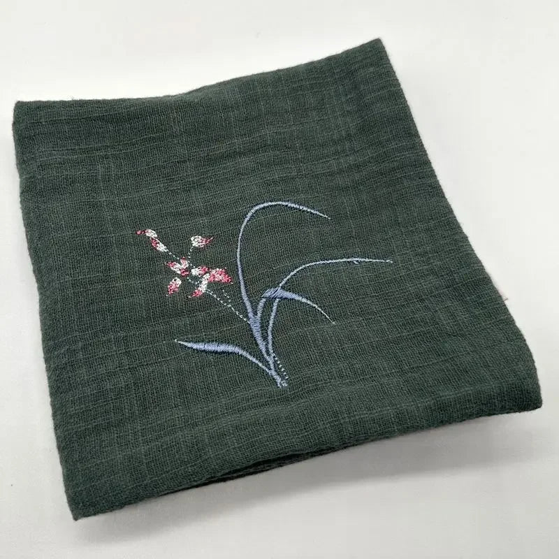 Cotton tea towel thickened suction tea cloth set high-grade double-layer tea table pot cleaning cloth Oasis Select B 28X28CM 1PC