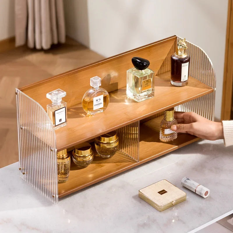 Multi-functional Cosmetics Storage Box Dresser Shelf Skin Care Products Perfume Shelf Desktop Premium Acrylic Storage Shelf Oasis Select