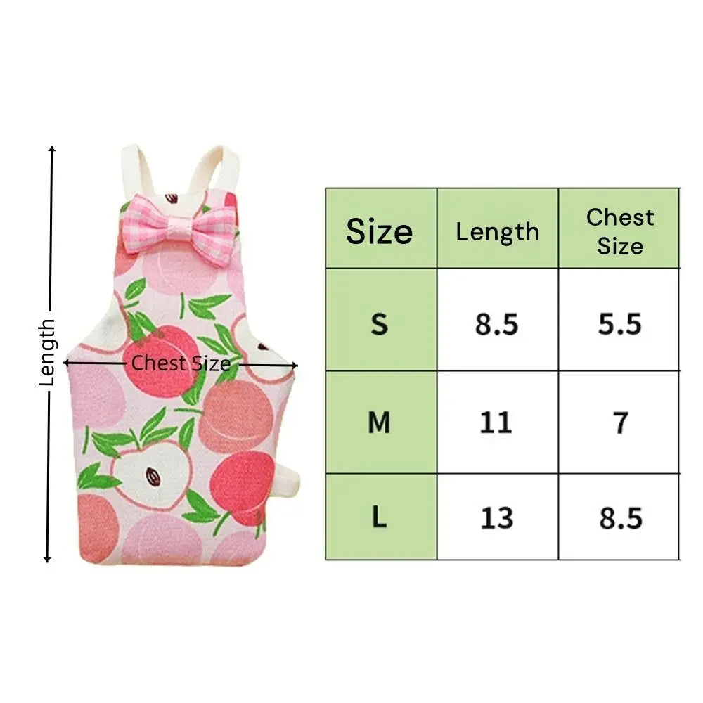 New Colorful Fruit Parrot Diaper Breathable Bowtie Pet Bird Apron Washable Keep Birds Clean Pet Bird Clothes Indoor Use Oasis Select