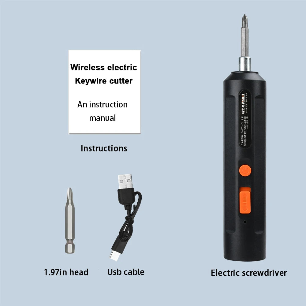 USB-Charging Electric Screwdriver Household Electric Screwdriver for Fastening Drilling and Screwdriving Tool Maintenance Tool Oasis Select