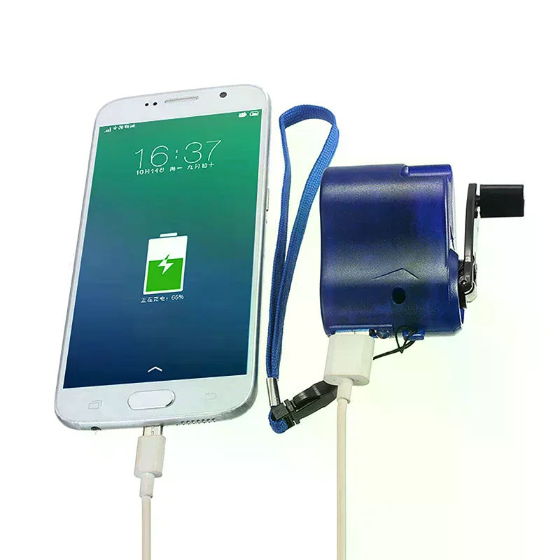 Emergency Outdoor Hand Crank Power Dynamo Emergency Charger 5.5V Travel Charger Outdoor Survival Accessories Oasis Select
