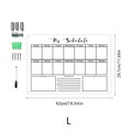 Acrylic UV printed calendar table study wall weekly plan can be erased itinerary Oasis Select TYU043-L
