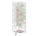 Fine Mesh Plant Netting Cover Breathable Square Shape Bird Barrier Net Zipper Closure Tear Resistant Tomato Cage Cover Oasis Select 17.72x17.72x19.69in