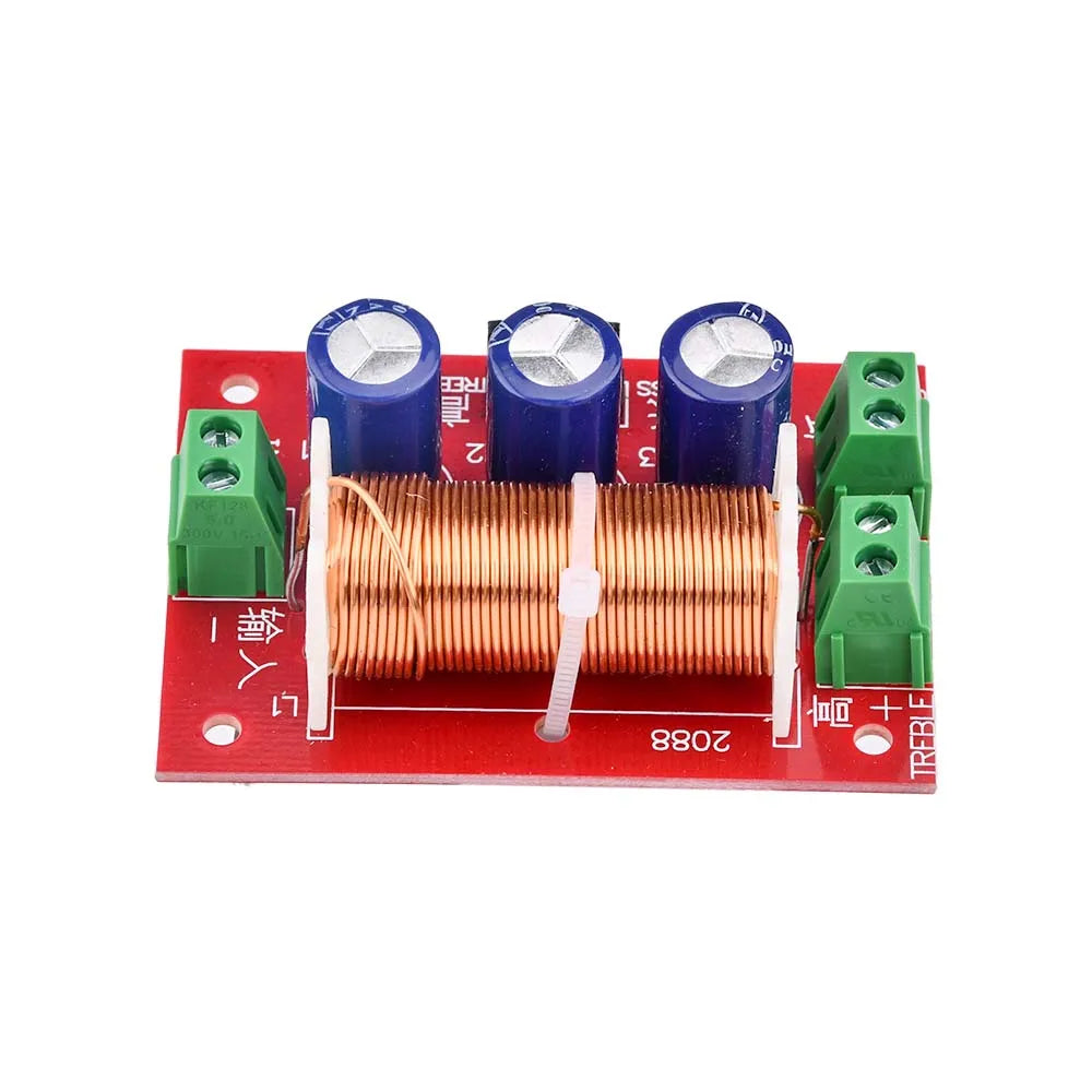 YLY-2088 2-Way Audio Speaker Crossover Filter Module 400W Full Range Adjustable Bass/Treble Frequency Divider No Welding Needed Oasis Select