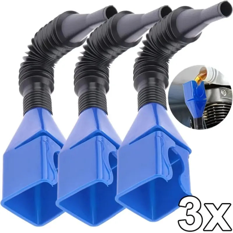 1-8Pcs Car Refueling Funnel, Gasoline Folding Engine Oil Funnel Tool, Plastic Funnel, Car Motorcycle Refueling Tool, Auto Parts Oasis Select