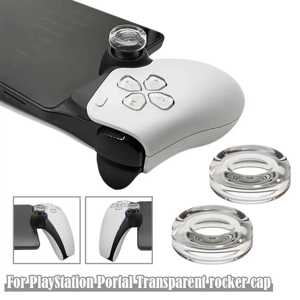 Rocker Cap For PlayStation Portal Liquid Silicone Transparent Game Controller Cover Stick Thumb Grip Rocker Caps For PS5 Oasis Select