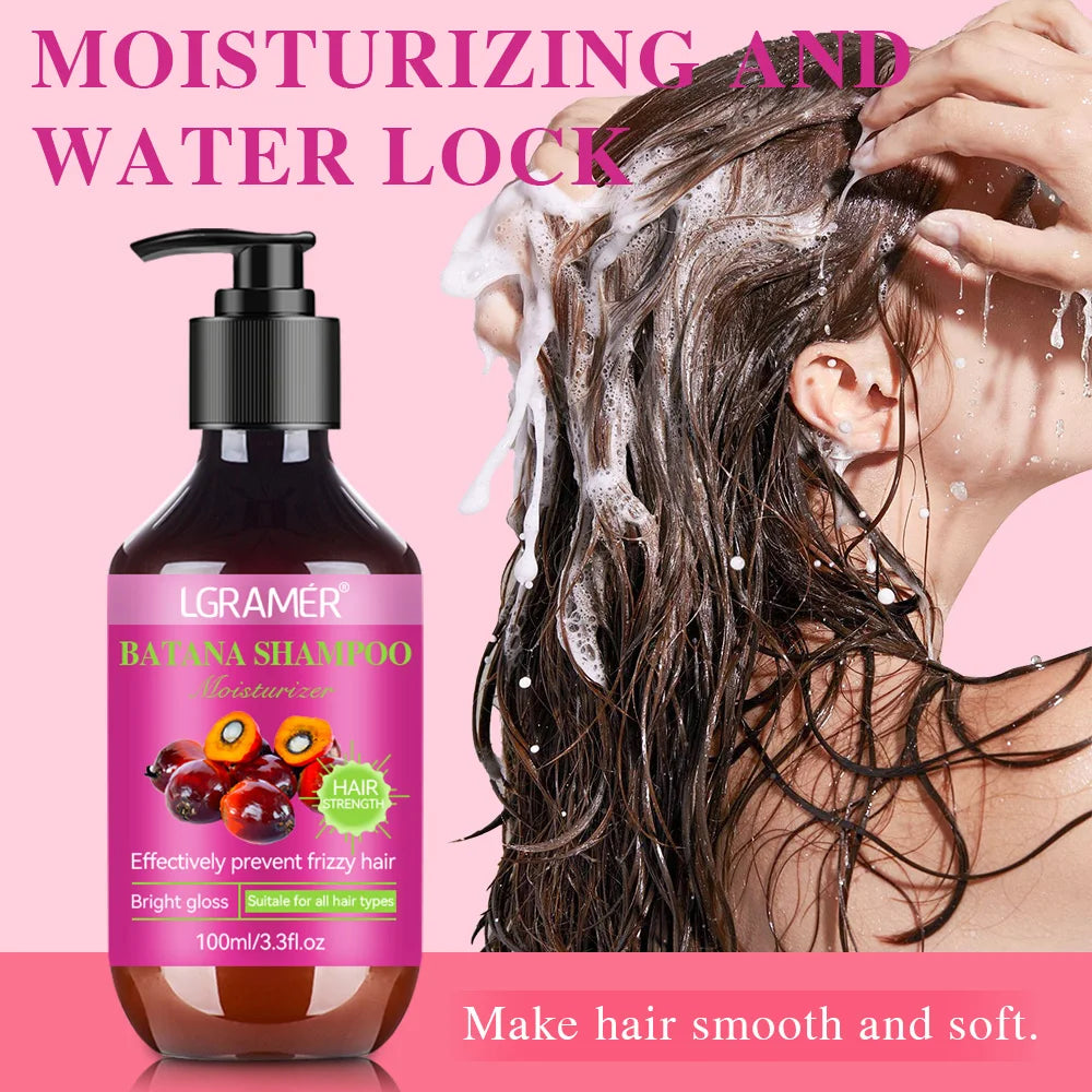 Batana Shampoo Controls Oil Removes Dandruff Relieves Itching Softens and Nourishes and Strengthens Hair Quality for Men Women Oasis Select